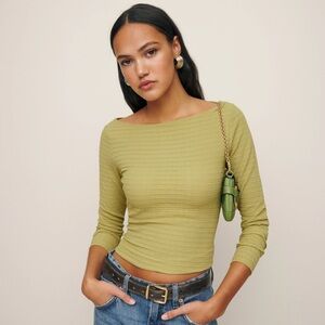 NWOT - REFORMATION Wiley Knit Top in Lentil